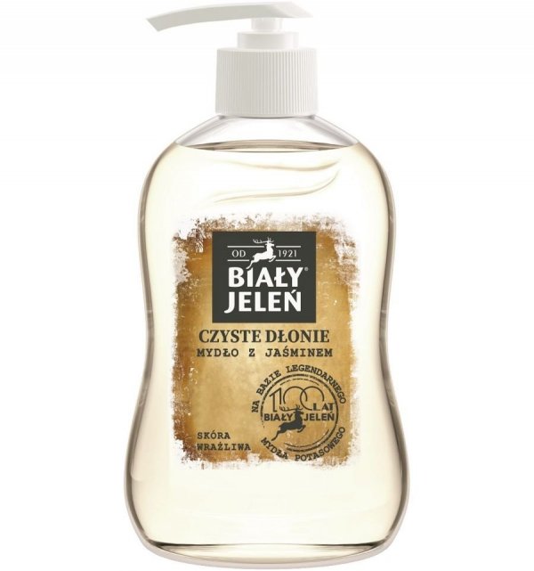 Biały Jeleń Retro Mydło w płynie z jaśminem - skóra wrażliwa 500ml