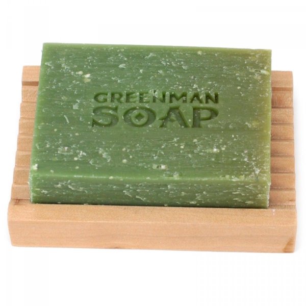 Натуральное мыло для лица и тела с лимоном и базиликом, Greenman, 100г