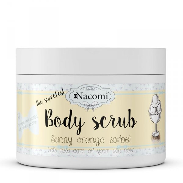 Naturalny Peeling Cukrowy, Pomarańczowy Sorbet, Nacomi, 200g