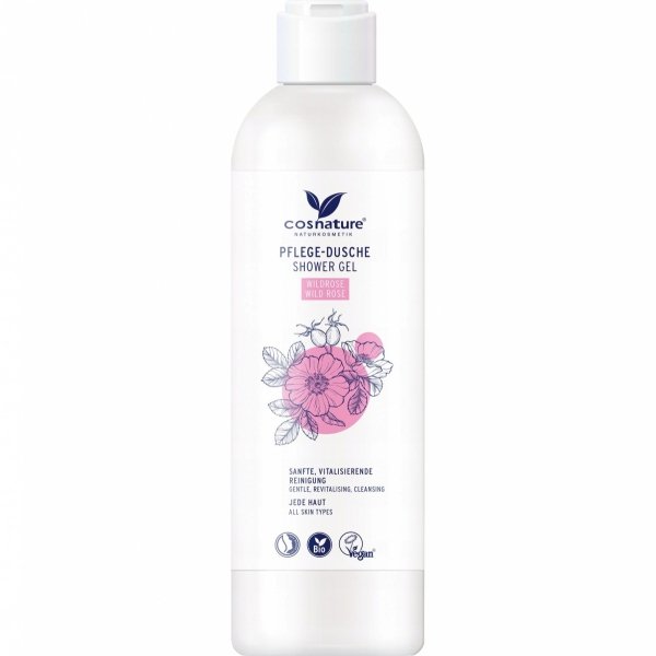 Naturalny Nawilżający Żel pod Prysznic z Dziką Różą Cosnature, 250ml