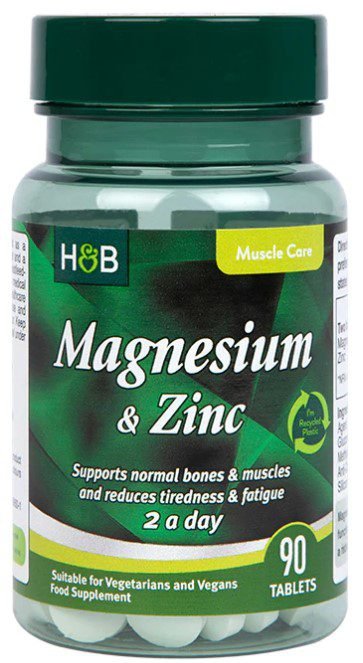 Magnez z Cynkiem, Holland &amp; Barrett, 90 tabletek