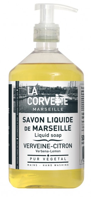 Марсельское жидкое мыло лимонная вербена, La Corvette, 500мл