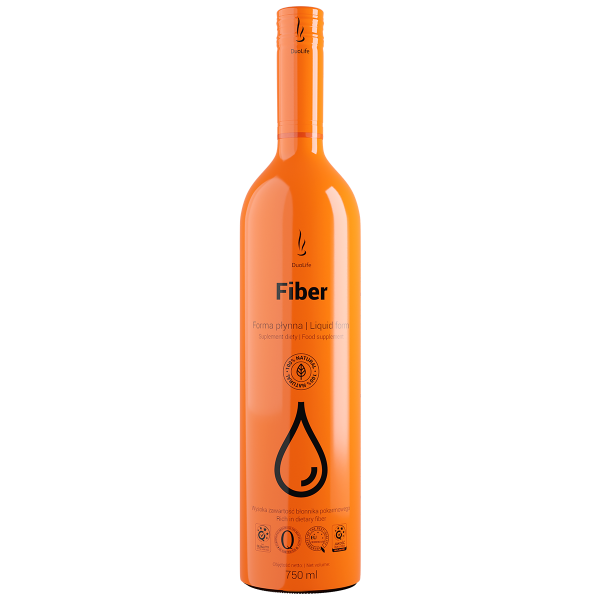 DUOLIFE Fiber Suplement diety w formie płynnej,  Źródło błonnika, 750ml