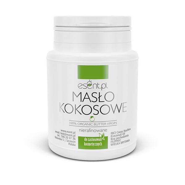 Masło Kokosowe nierafinowane VIRGIN organic, Esent, 470 ml