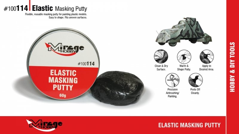 MIRAGE 100114 ELASTIC MASKING PUTTY 60g (masa do maskowania) 
