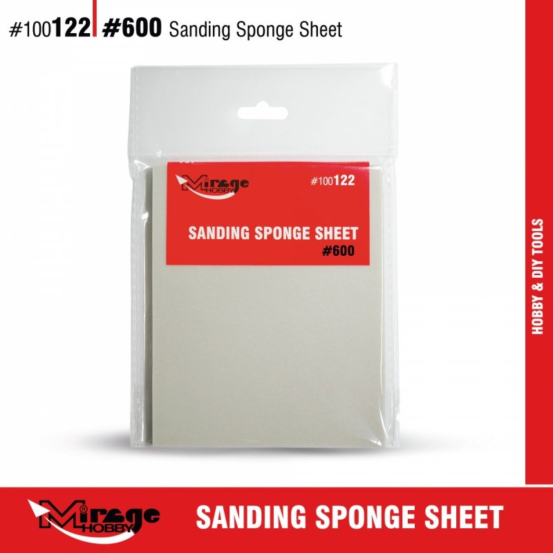 MIRAGE 100122 SANDING SPONGE SHEET #600 (gąbka ścierna) 