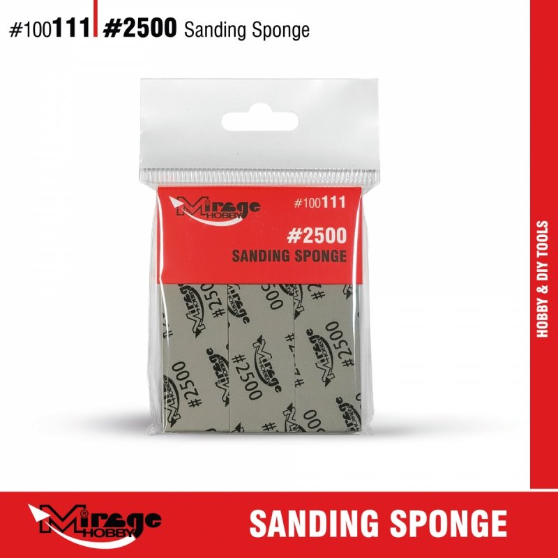 MIRAGE 100111 SANDING SPONGE #2500 [6pcs] (gąbki do szlifowania) 