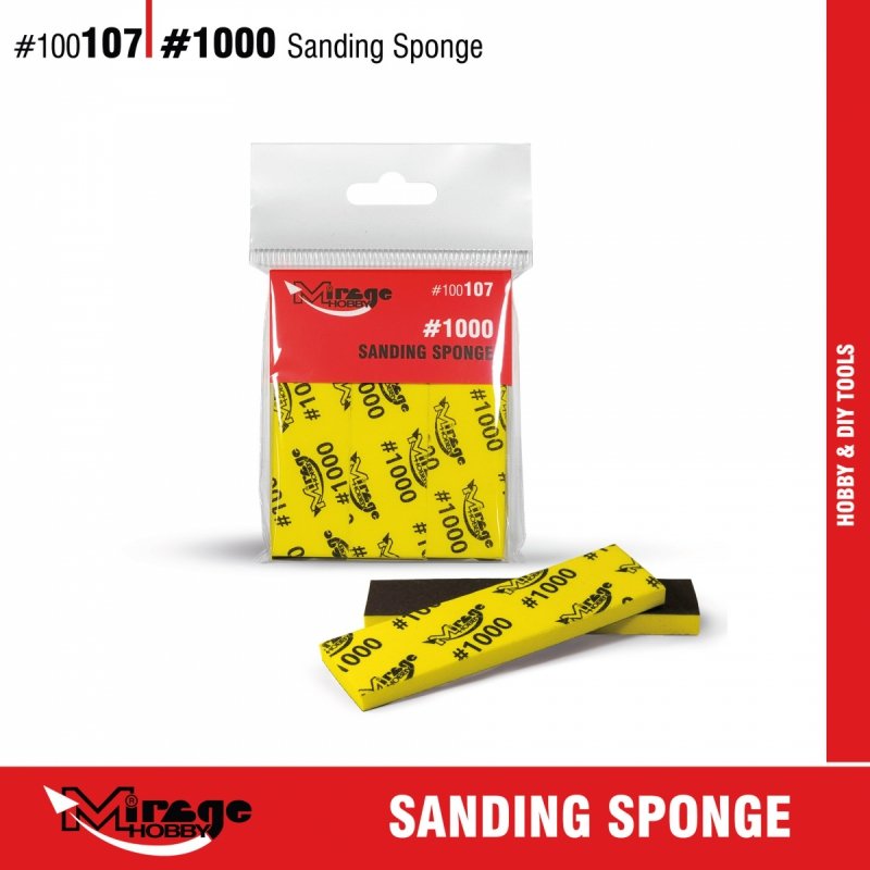 MIRAGE 100107 SANDING SPONGE #1000 [6pcs] (gąbki do szlifowania) 
