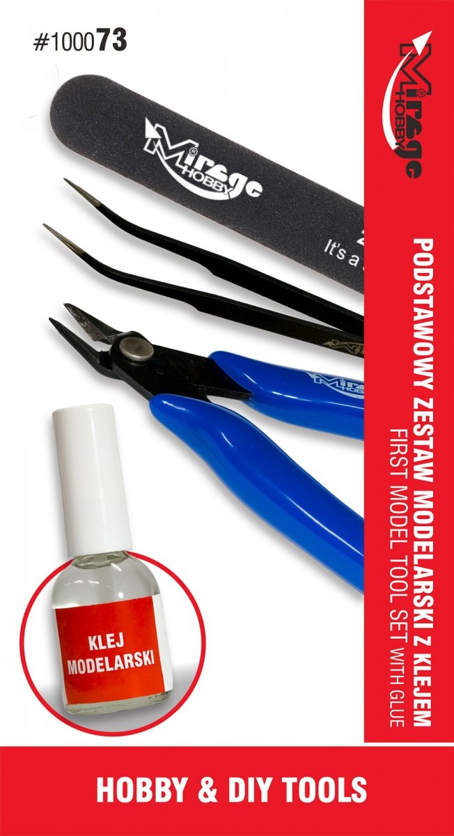 MIRAGE 100073 Podstawowy zestaw modelarski z KLEJEM 