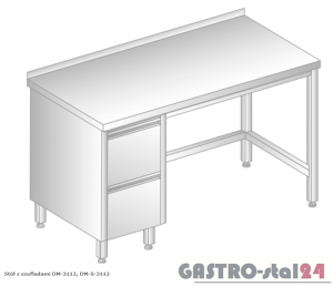 Stół z szufladami DM 3112 szerokość: 600 mm (1000x600x850)