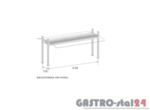 Nadstawka z oświetleniem DM 94581 O 1030x575x580  