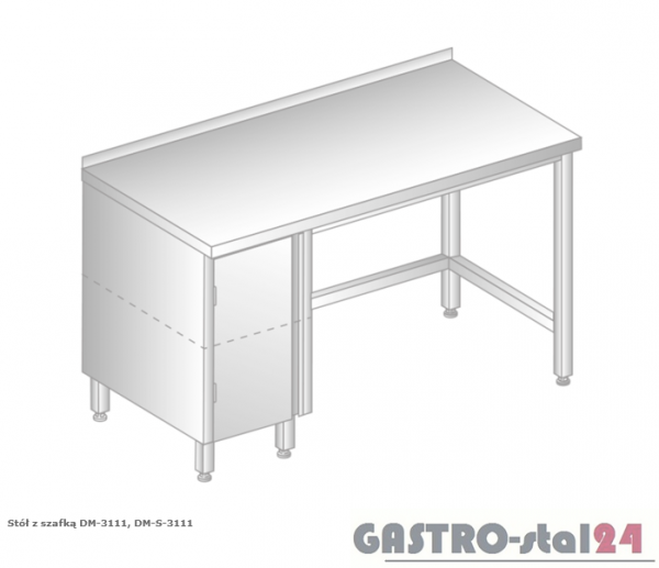 Stół z szafką DM 3111 szerokość: 700 mm (1000x700x850)