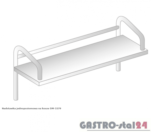 Nadstawka jednopoziomowa na kosze DM 3279 szerokość: 400 mm (1100x400x530)