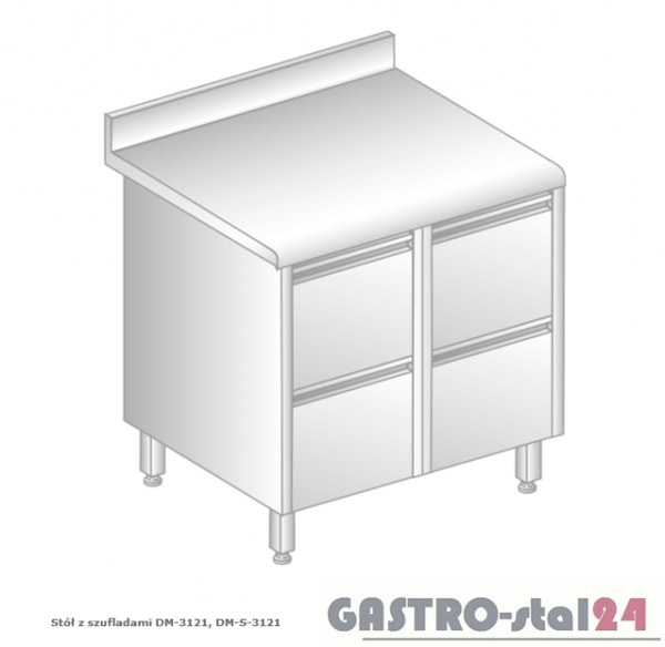 Stół z szufladami DM 3121 szerokość: 600 mm (800x600x850)