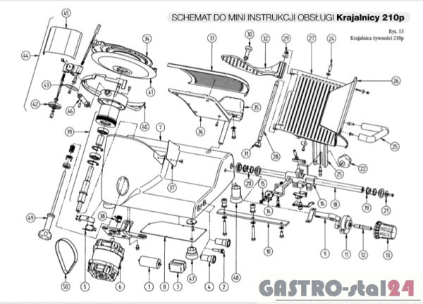 Koło pasowe TB2 210p