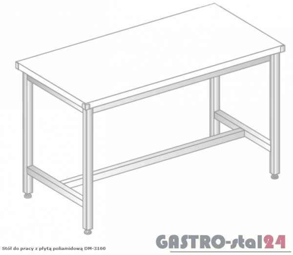 Stół do pracy z płytą poliamidową DM 3160 (1000x700x850)