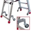 Drabina jednostronna z głębokimi  8 cm stopniami  Faraone LADY5