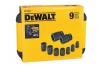 9 elementowy zestaw  nasadek udarowych + adapter DeWalt DT7507 1/2 10-27mm
