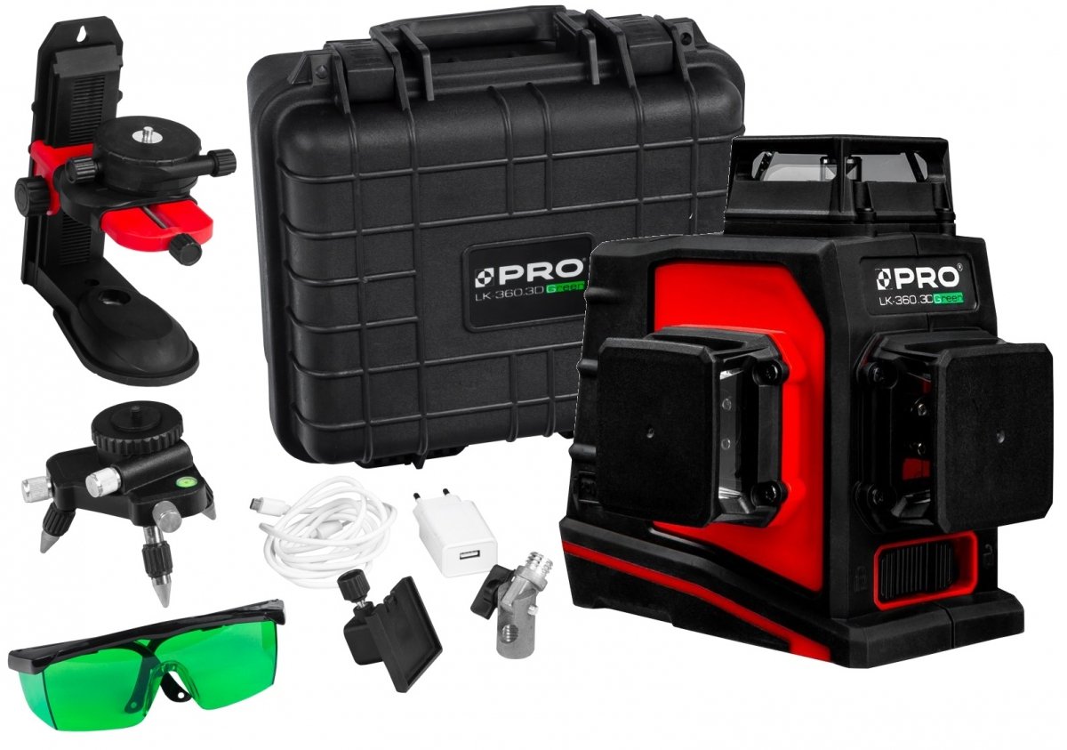 Laser krzyżowy płaszczyznowy PRO LK-360.3D - Narzędzia SEGER