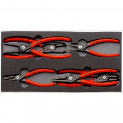 Zestaw 6-częściowy szczypiec do pierścieni osadczych Knipex 00 20 01 V02