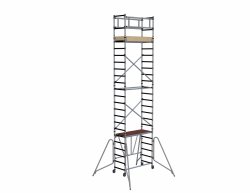 Rusztowanie  7,6m wieża jezdna COMPACT XS o wymiarach 75 x 160 cm   Faraone  A + B + C + D