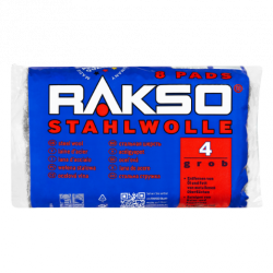 Wełna stalowa Stahlwolle RAKSO 8 Pads NR 5