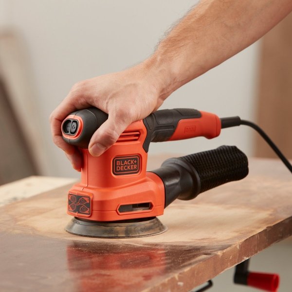 Szlifierka oscylacyjna oraz mimośrodowa 4w1 Black+Decker BEW200 125mm 200W
