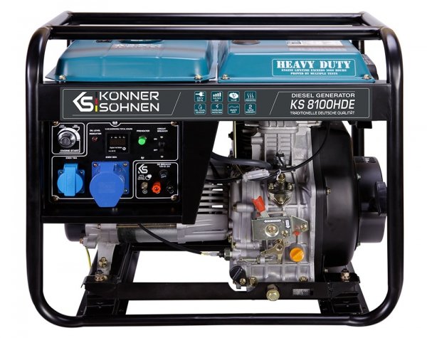 Agregat prądotwórczy diesel K&amp;S Heavy Duty KS8100HDE 6kW