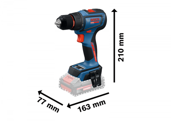 Wiertarko-wkrętarka akumulatorowa Bosch EXPERT EXSR18V-90 3x4Ah