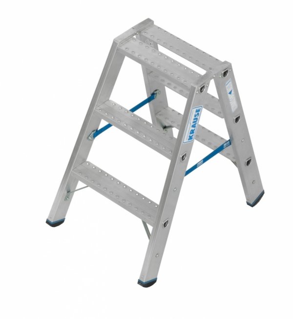 Drabina dwustronna ze stopniami R13 KRAUSE 2x3 stopnie 136138