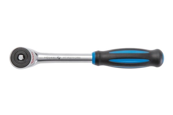 Grzechotka Hogert HT1R374 z obrotową rękojeścią 1/4"  60 zębów  CrMo