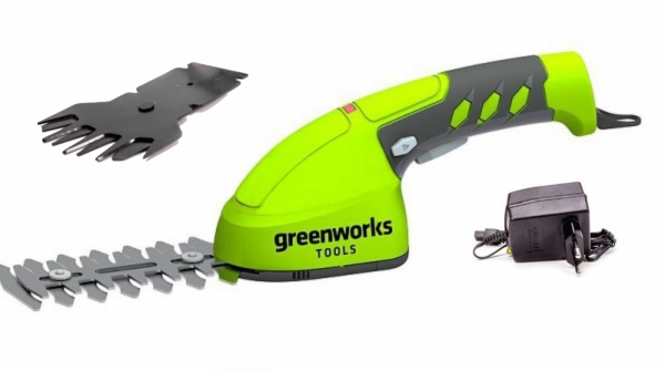 Nożyce do trawy akumulatorowe GREENWORKS GR1600107 + ostrze do krzewów