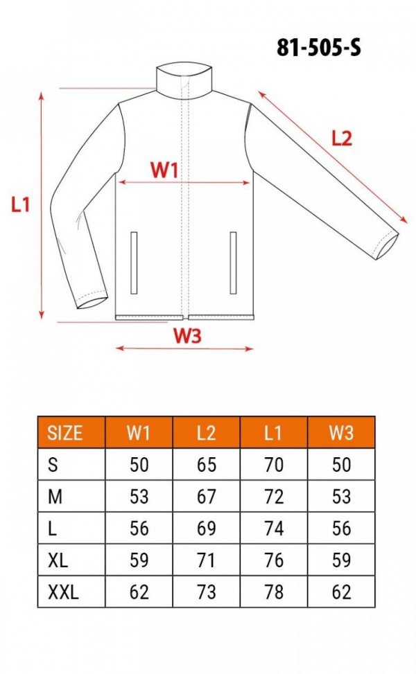  Bluza polarowa NEO 81-505 wzmacniana CAMO, rozmiar S 