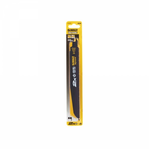 Zestaw 5 brzeszczot do piły szablastej DeWALT DT2307 228mm EXTREME