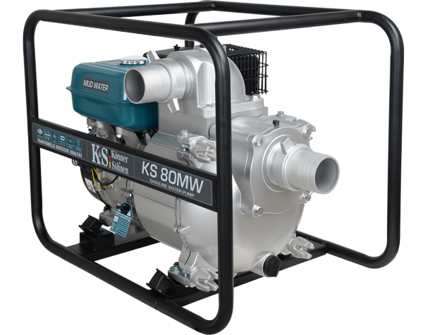 Pompa spalinowa do wody silnie zanieczyszczonej K&amp;S KS80 MW 9KM 1000l/min