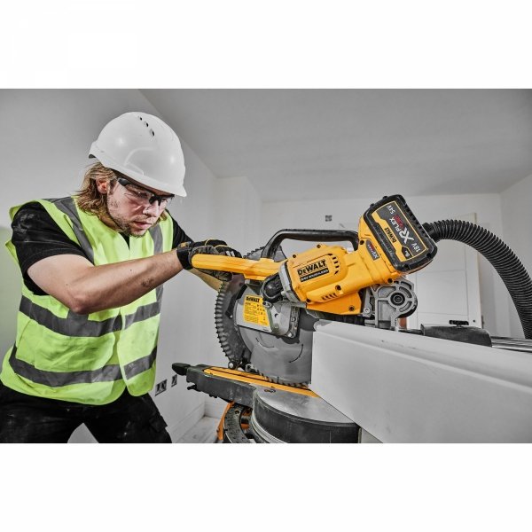 Akumulatorowa pilarka ukosowa DeWALT DCS781N 305mm 54V