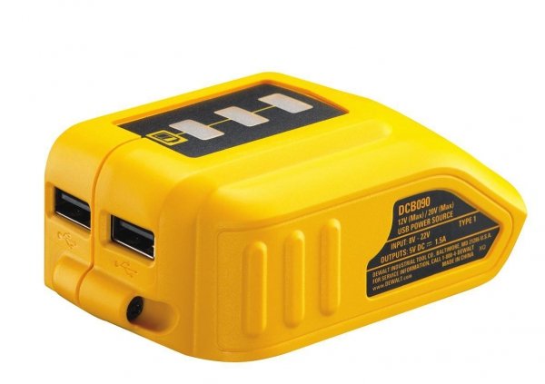 Adapter, ładowarka USB DeWALT DCB090 do akumulatorów