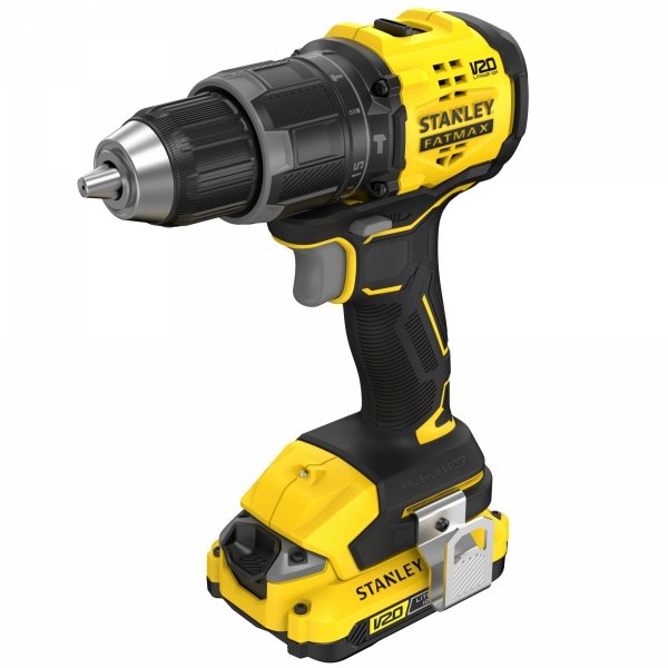 Bezszczotkowa wiertarko-wkrętarka udarowa STANLEY FATMAX SFMCD716D2T 18V V20 2x 2.0Ah 