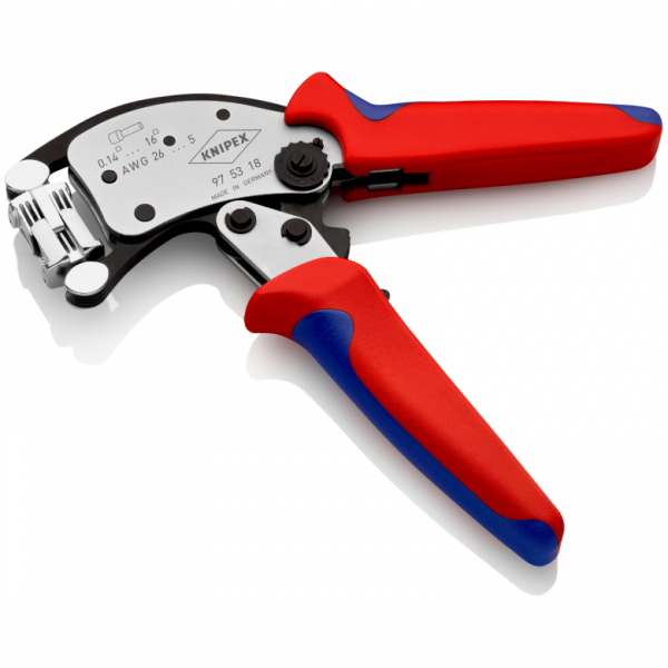 Samonastawne szczypce do zagniatania tulejek kablowych Knipex Twistor16  97 53 18