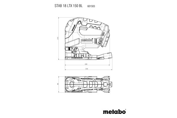 Wyrzynarka Metabo STAB 18 LTX 150 BL 601503840