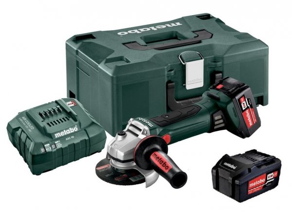 Szlifierka kątowa Metabo W 18 LTX 125 Quick 18V 2x4Ah 602174610