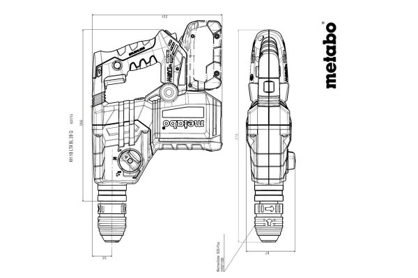 Młotowiertarka Metabo KH 18 LTX BL 28 Q 601715840