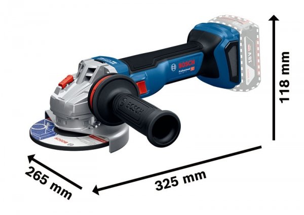 Akumulatorowa szlifierka kątowa Bosch Professional GWS 18V-11S z regulacją obrotów