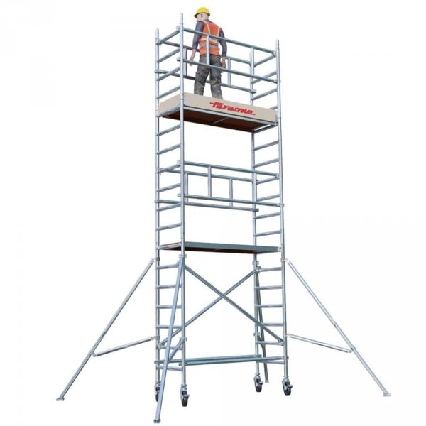 Rusztowanie  TOP SYSTEM SAFETY 10,90m wieża jezdna o wymiarach 75 x 180 cm   Faraone  MSA-102