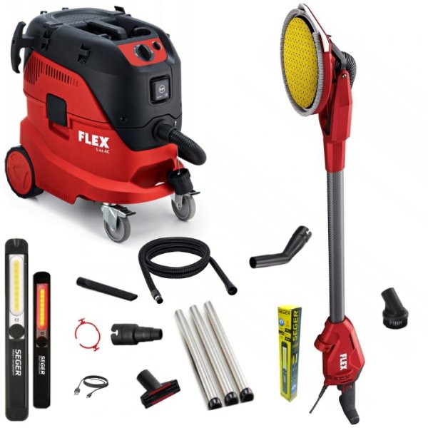 Zestaw FLEX Szlifierka przegubowa FLEX GE 6 R EC 530900 + Odkurzacz przemysłowy S44 444146