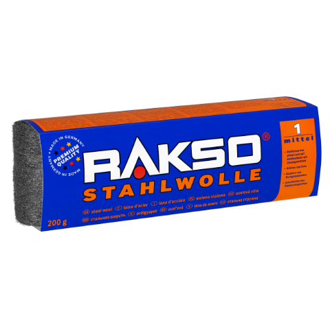 Wełna stalowa Stahlwolle RAKSO 200g granulacja 1