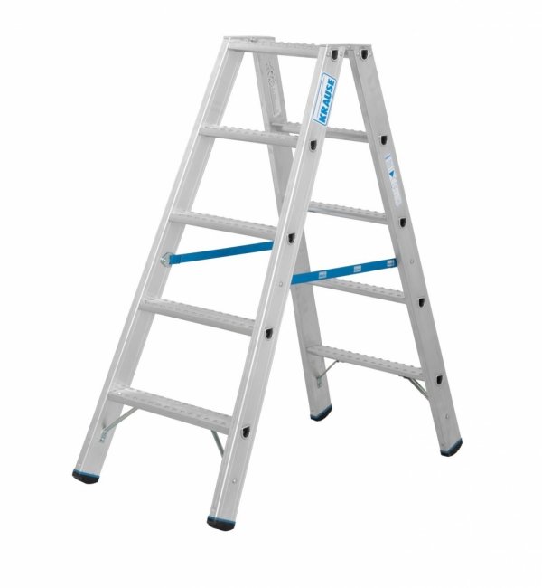 Drabina dwustronna ze stopniami R13 KRAUSE 2x5 stopnie 136152