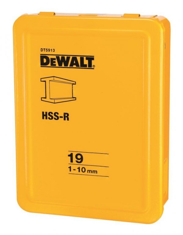 Wiertła do metalu DEWALT DT5913 HSS-R 19 sztuk