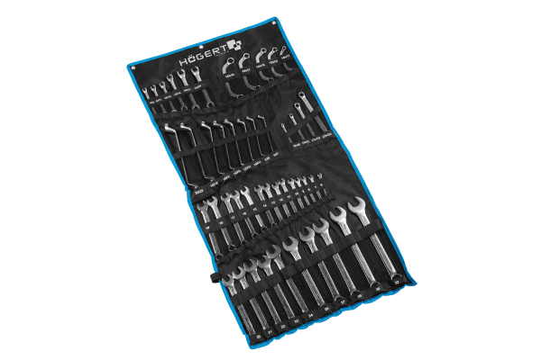 Zestaw 47 kluczy oczkowych płasko-oczkowych Torx Hogert HT1W499