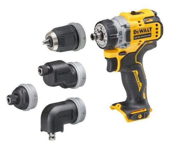 Wkrętarka z systemem wymiennych głowic Dewalt DCD703NT 12V 57Nm